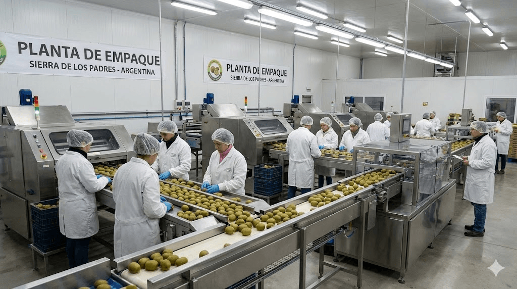 Empaquetadora de kiwis